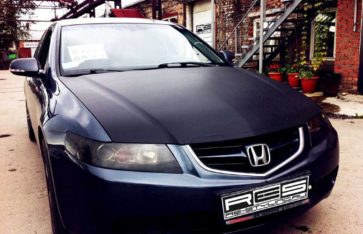 Оклейка автомобиля карбоном Hexis Honda Accord