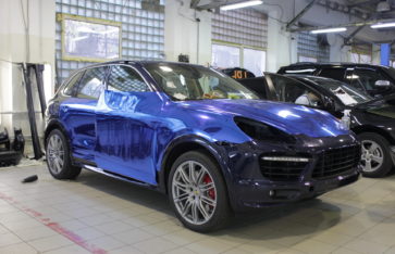 Porsche Cayenne «Синий хром» от RES Москва