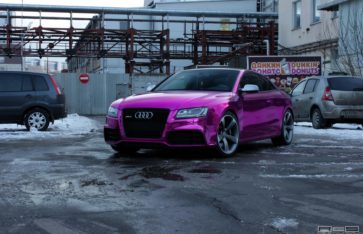 Весенние краски! Audi RS5 «Фиолетовый хром» и BMW X6M «Желтый матовый хром»