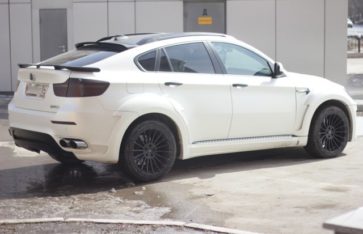 BMW X6 «HAMANN» — Белый матовый перламутр
