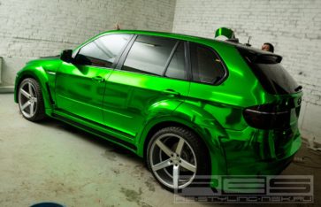 Потрясающий BMW X5 HAMANN  «Зеленый Хром»