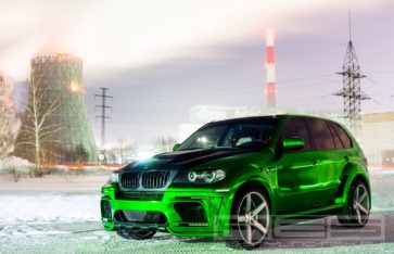 Потрясающий BMW X5 HAMANN  «Зеленый Хром»