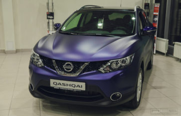 Nissan Qashqai «Сине-матовый металлик» для автосалона Nissan Сибирские Моторы!