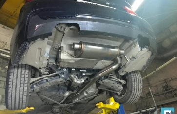 BMW 4-series разводка выхлопа на две стороны