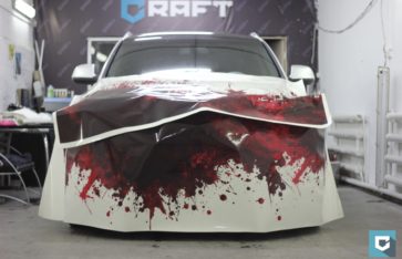 Audi Q5S Винилография «кровь»