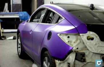 Acura ZDX фиолетовый матовый хром «Teck Wrap»