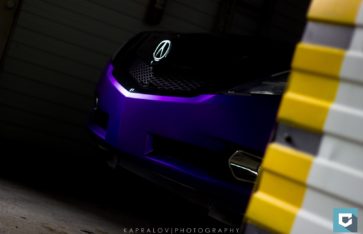 Acura ZDX фиолетовый матовый хром «Teck Wrap»