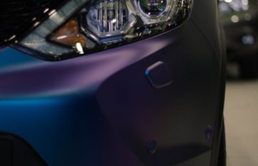 Nissan Qashqai Сине-фиолетовый матовый хамелеон.
