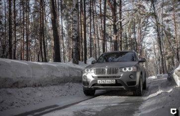 BMW X3 Полная оклейка в серый матовый графит