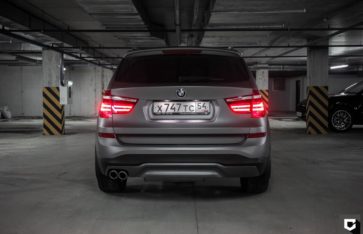 BMW X3 Полная оклейка в серый матовый графит