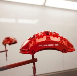 Окраска суппортов Porsche
