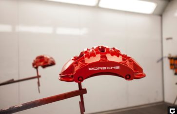 Окраска суппортов Porsche