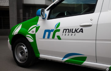 Lada Largus брендирование для Milka Trade