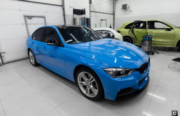 BMW 3-series «Полная оклейка в Smoky Blue»