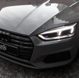 Audi A5 «Полная оклейка в серый глянец»