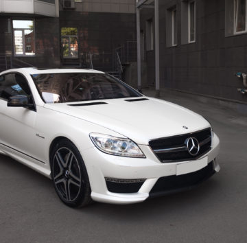 Mercedes-Benz CL63 «Полная оклейка в Satin White Pearl»