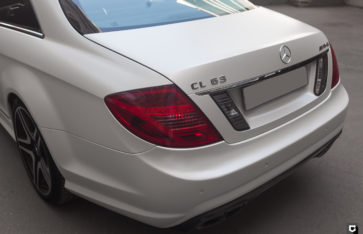 Mercedes-Benz CL63 «Полная оклейка в Satin White Pearl»