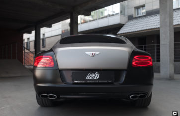 Bentley Continental GT «Оклейка черный сатин + шлифованный алюминий под титан»