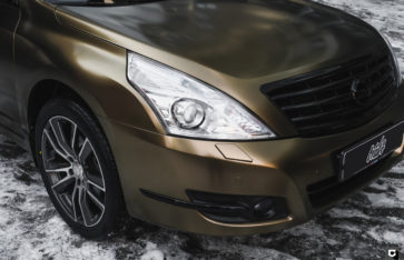 Nissan Teana «Полная оклейка в Bond Gold от Teckwrap»