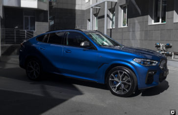 BMW X6 «Полная оклейка в прозрачный полиуретан»