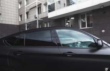 BMW X6 «Полная оклейка в прозрачный мат (ПВХ)»