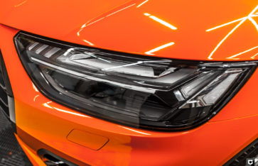 Audi Q5 (Оклейка всего кузова в оранжевый глянец)